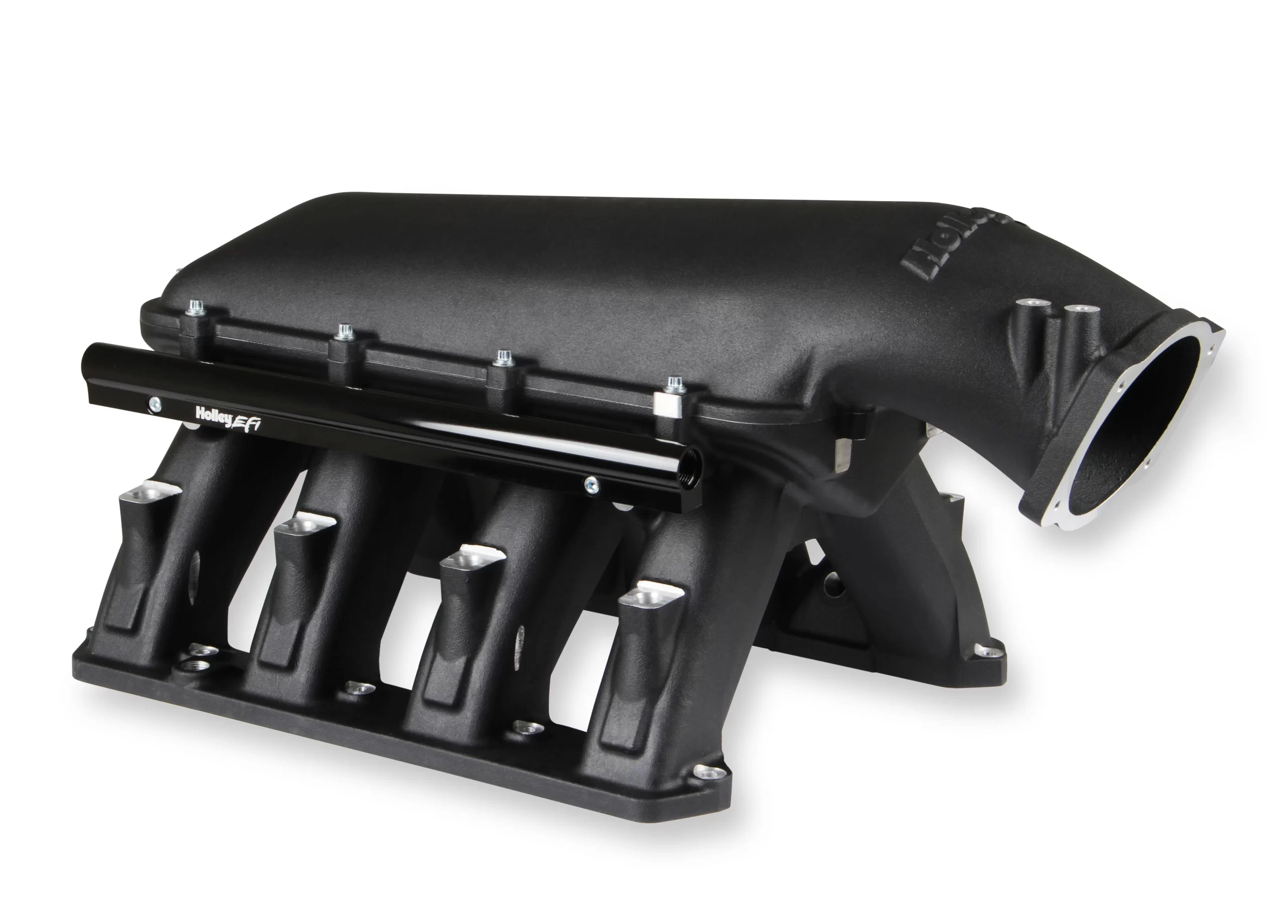 Hemi-High-Ram-Black-scaled Holley Gen III Hemi Hi-Ram EFI Manifold – Black - Image 1